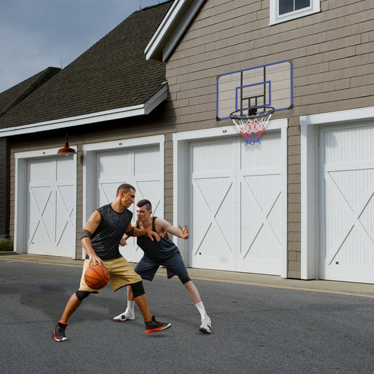 Wall mounted basketball basket