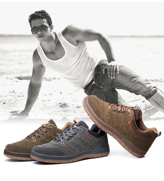 Men's Lace-Up Wear-Resistant Hiking Shoes