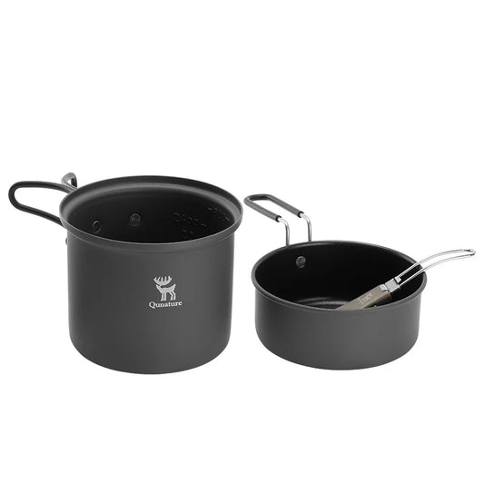 Ultra-Light Aluminum Nestable Camping Cookware Set