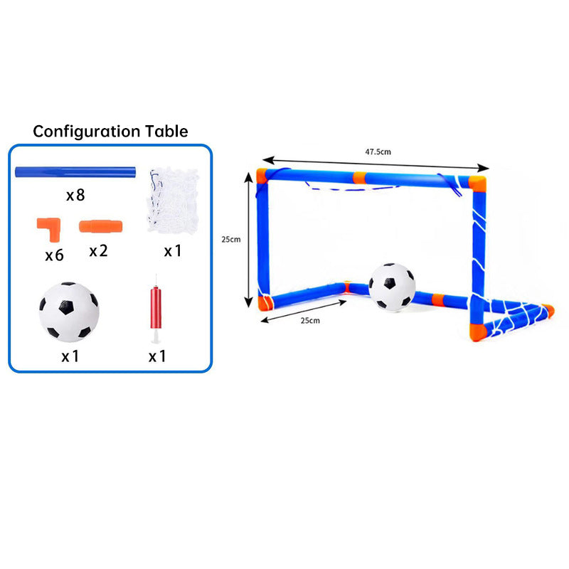 Mini foldable plastic soccer set