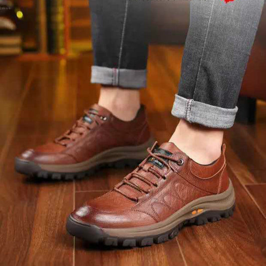 Casual Leather Outdoor Hiking Shoes