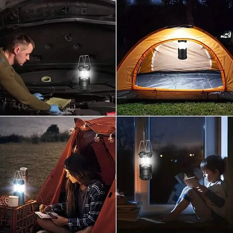 2-Piece Collapsible LED Camping Lantern Set