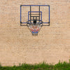 Wall mounted basketball basket