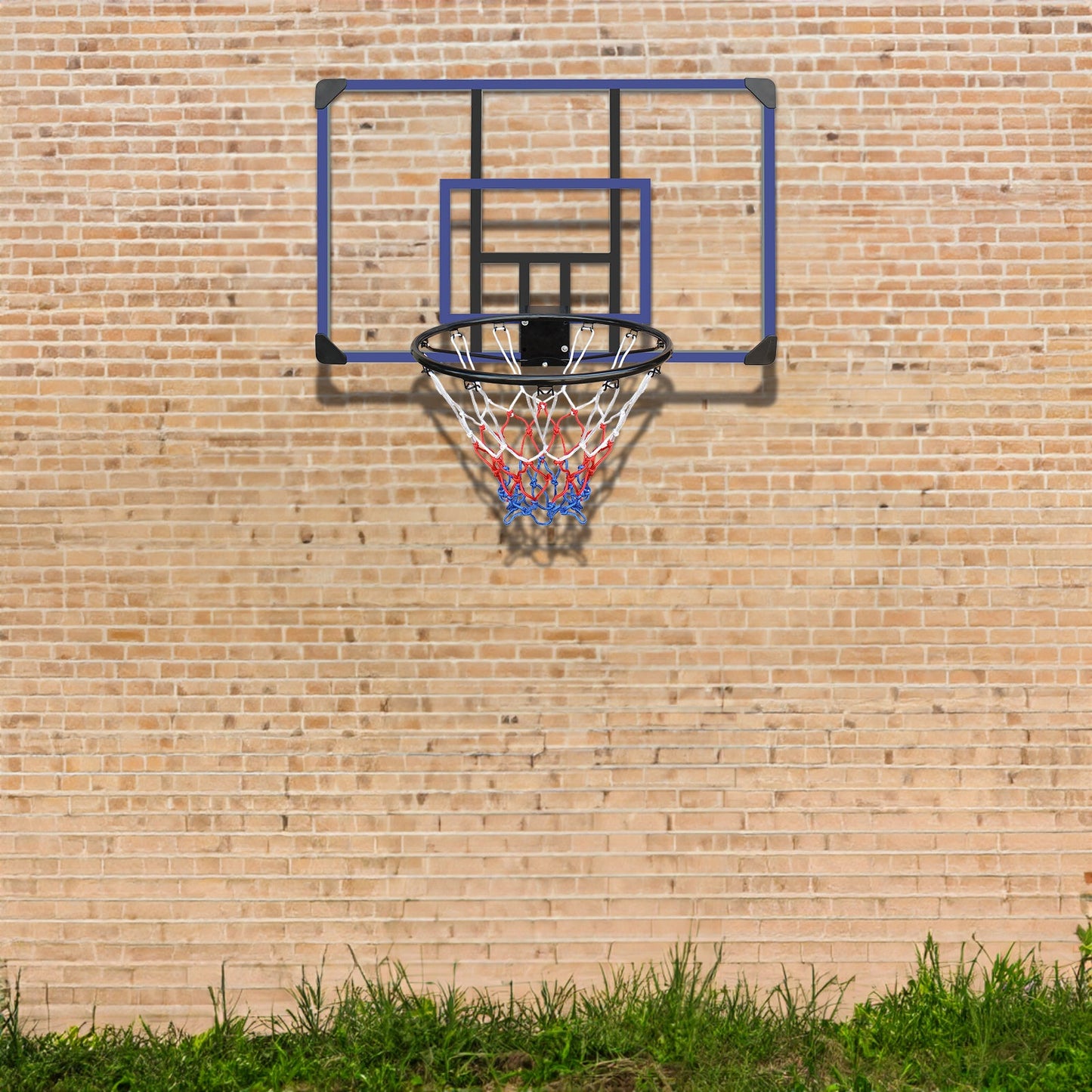 Wall mounted basketball basket