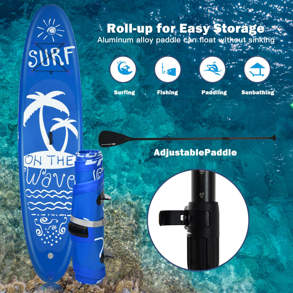 Inflatable Adjustable Stand-Up Paddle Board