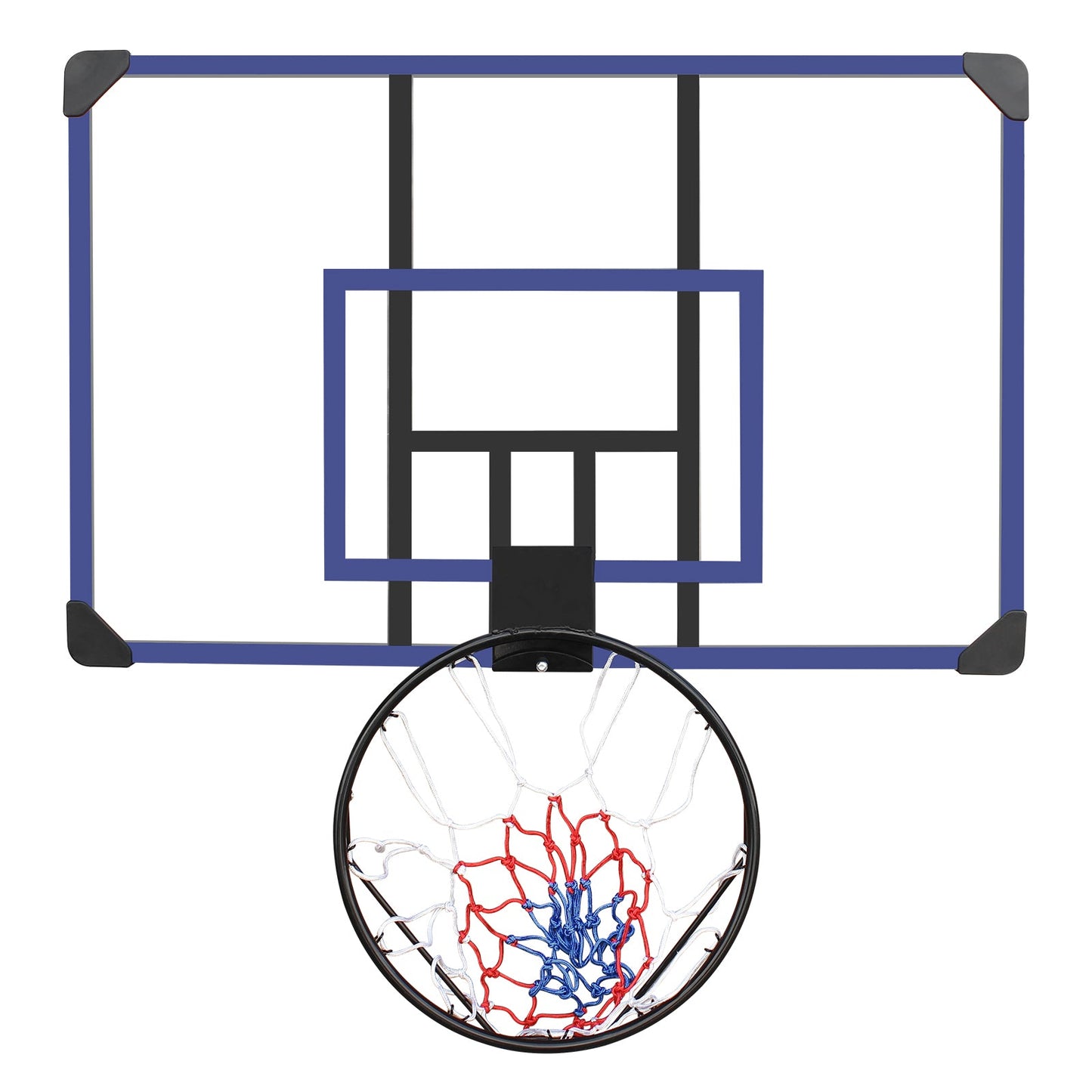 Wall mounted basketball basket