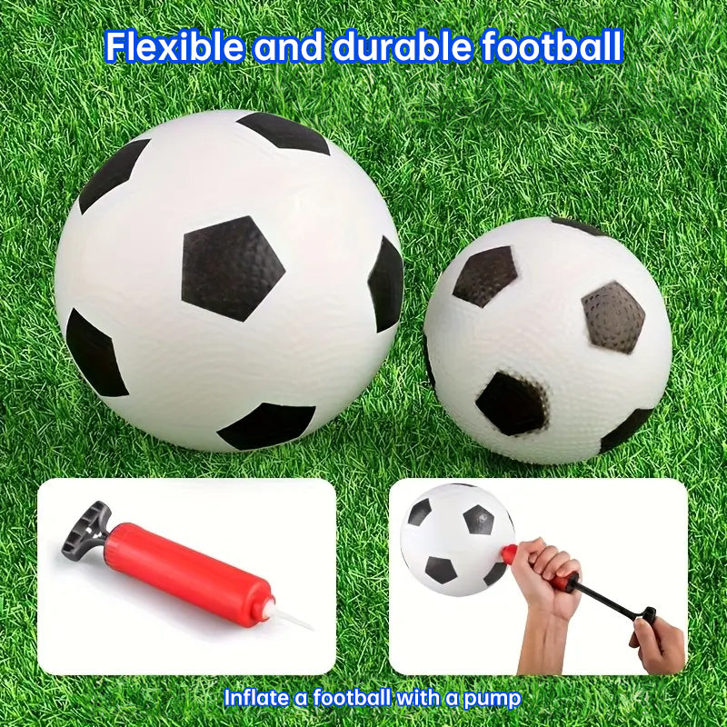 Mini foldable plastic soccer set