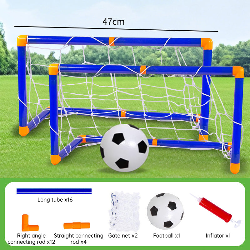 Mini foldable plastic soccer set