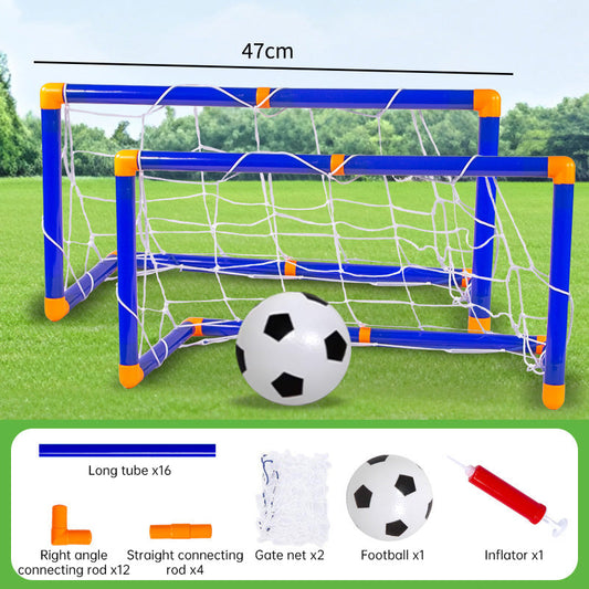 Mini foldable plastic soccer set