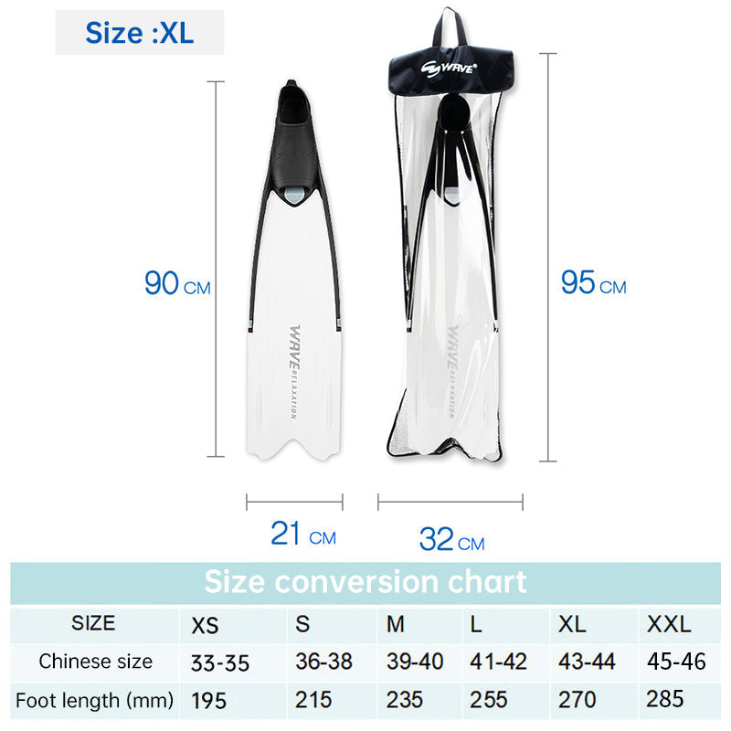 Professional Long Fins For Diving And Snorkeling