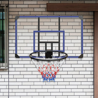 Wall mounted basketball basket