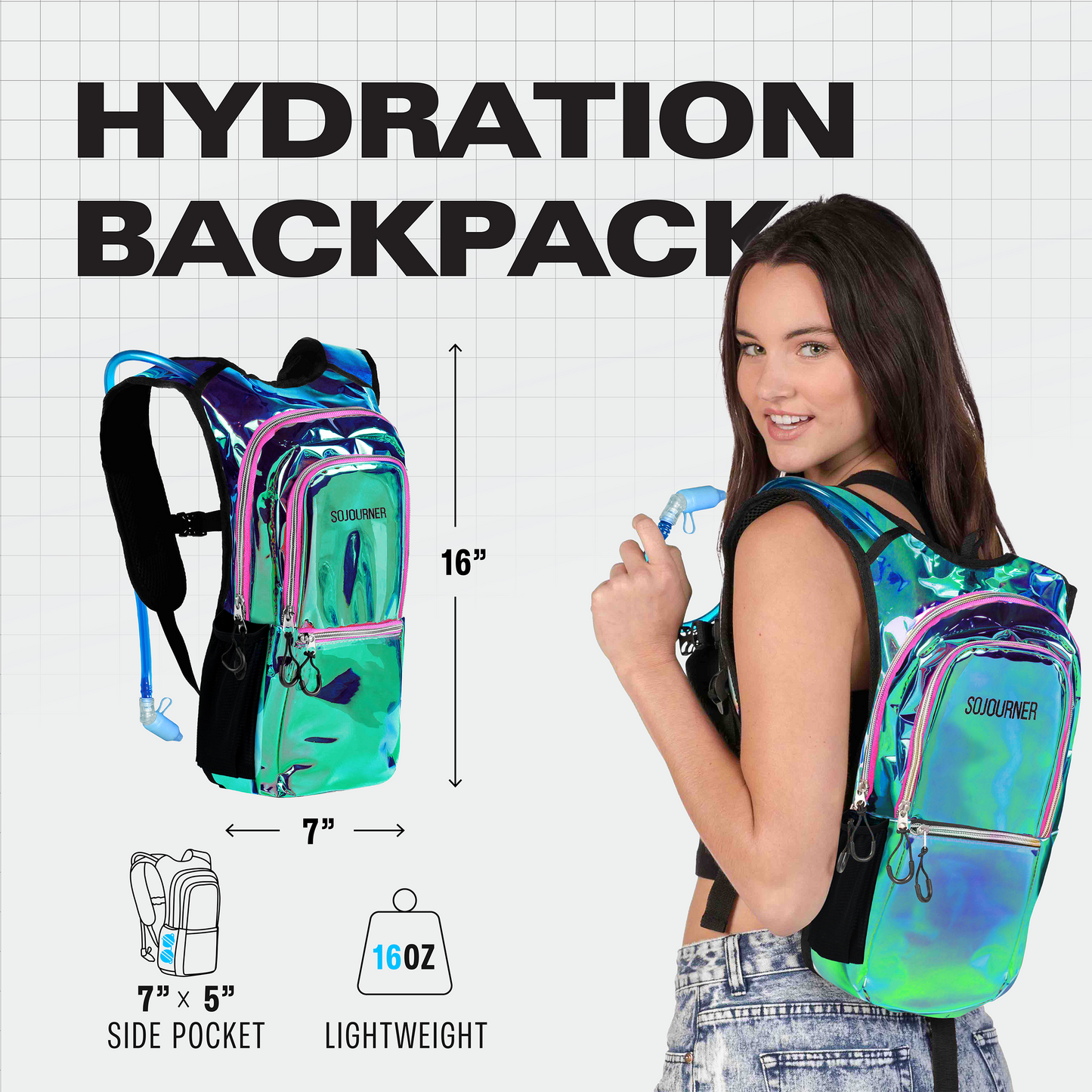 Medium Hydration Pack Backpack For Hiking