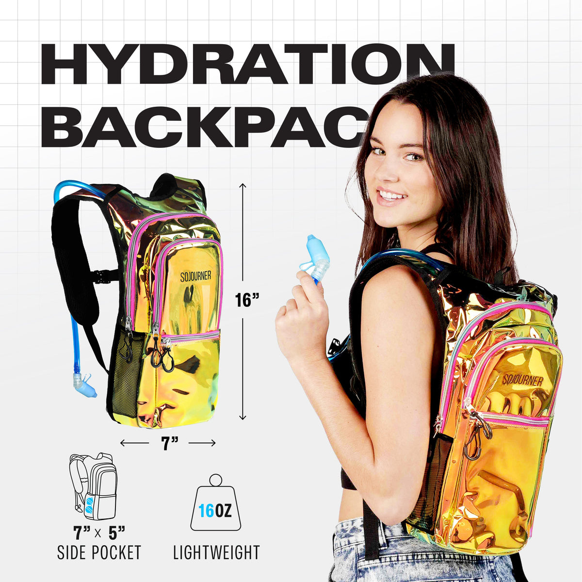 Medium Hydration Pack Backpack For Hiking