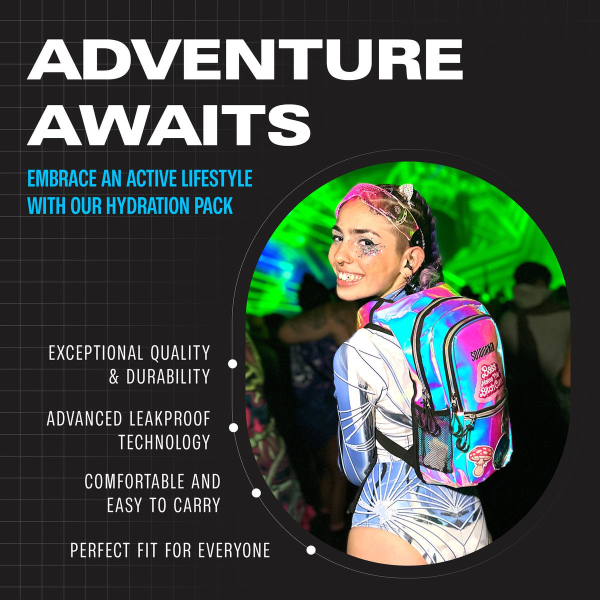 Medium Hydration Pack Backpack For Hiking