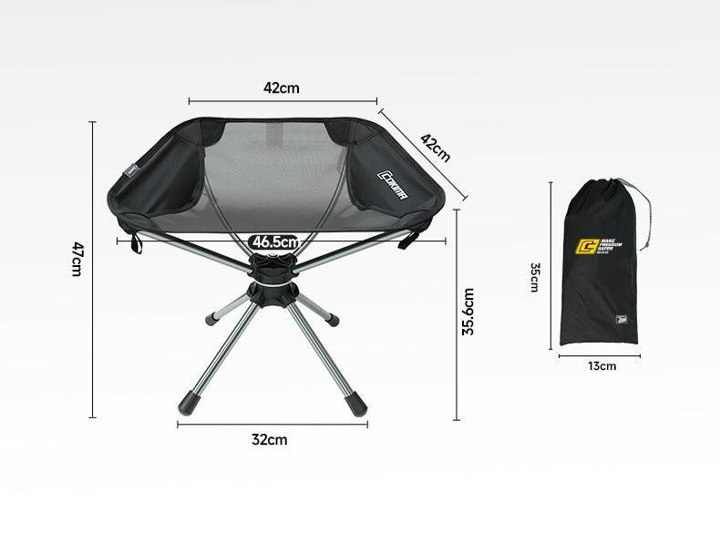 Ultra-Light 360-Degree Swivel Folding Camping Chair