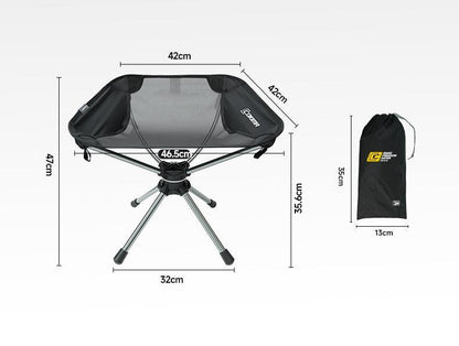 Ultra-Light 360-Degree Swivel Folding Camping Chair