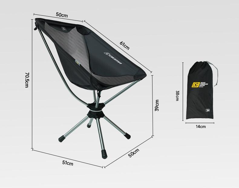 Ultra-Light 360-Degree Swivel Folding Camping Chair