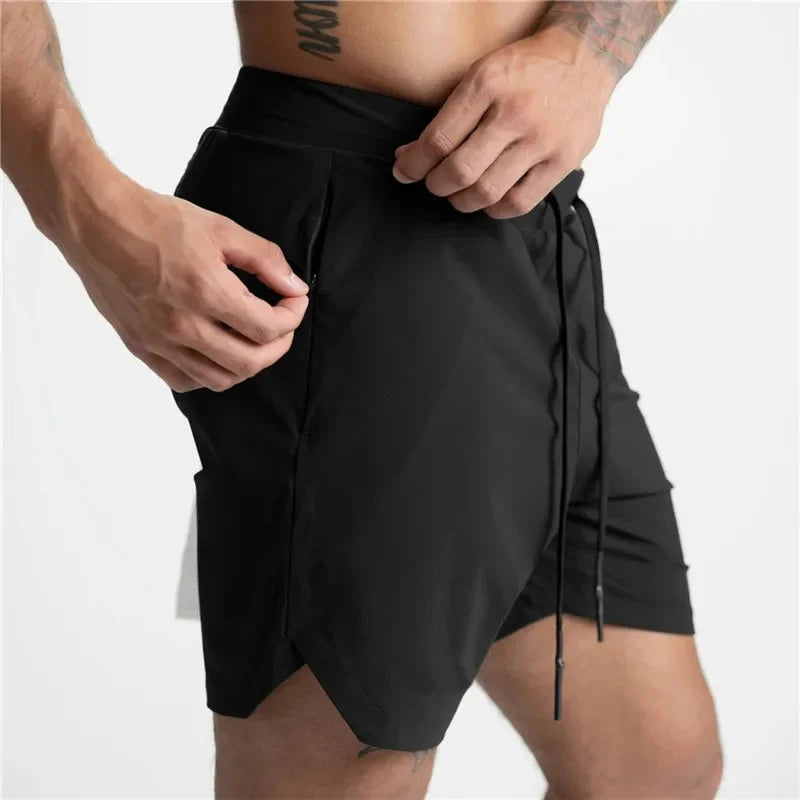 Men's Quick-Dry Performance Shorts With Zipper Pocket