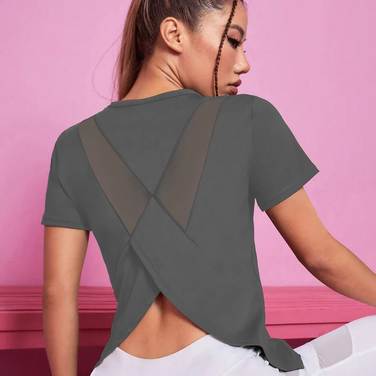 Seamless Women's Athletic Crop Top