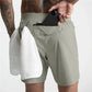 Men's Quick-Dry Performance Shorts With Zipper Pocket