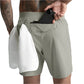 Men's Quick-Dry Performance Shorts With Zipper Pocket