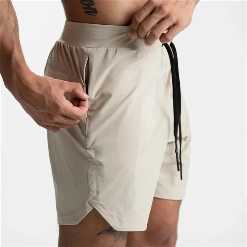 Men's Quick-Dry Performance Shorts With Zipper Pocket