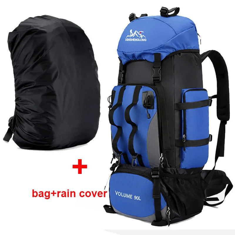 90L Waterproof Large Capacity Hiking Backpack