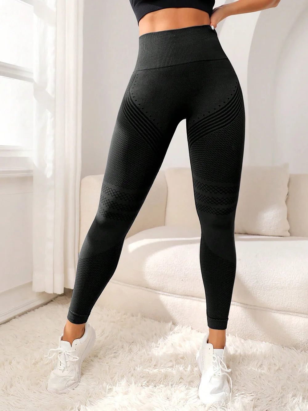 High-Waisted Sculpting Athletic Leggings