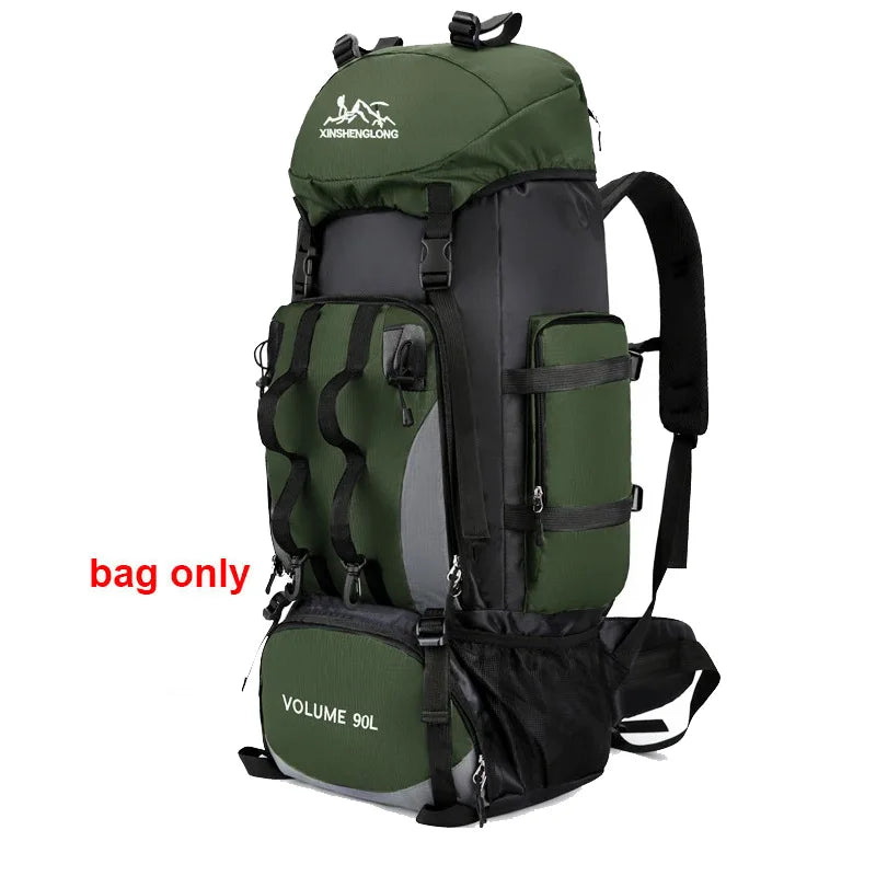 90L Waterproof Large Capacity Hiking Backpack