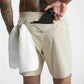 Men's Quick-Dry Performance Shorts With Zipper Pocket