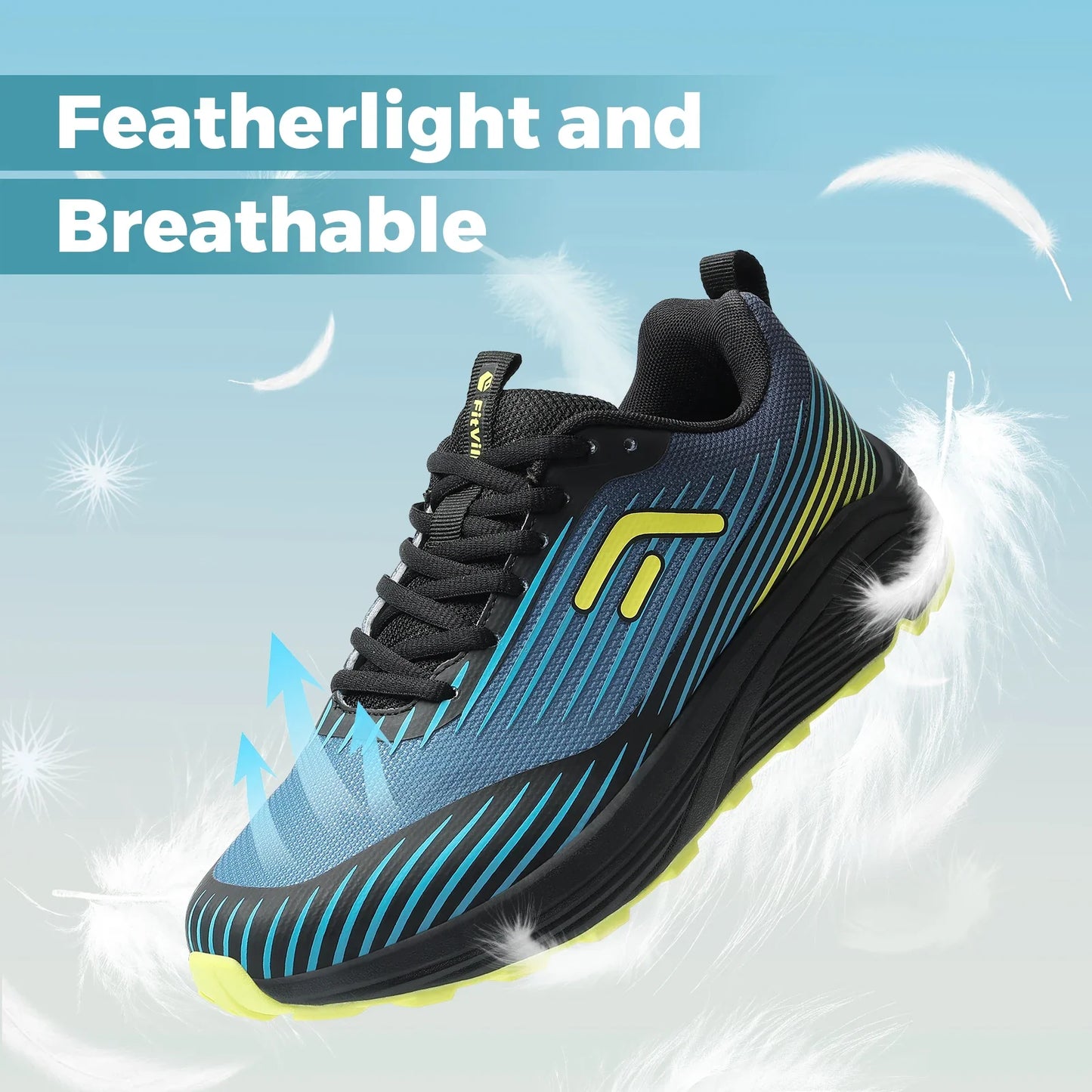 Men's Breathable Wide Trail Running Shoes
