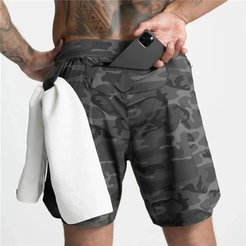 Men's Quick-Dry Performance Shorts With Zipper Pocket