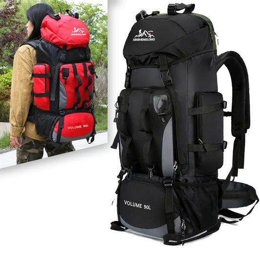 90L Waterproof Large Capacity Hiking Backpack