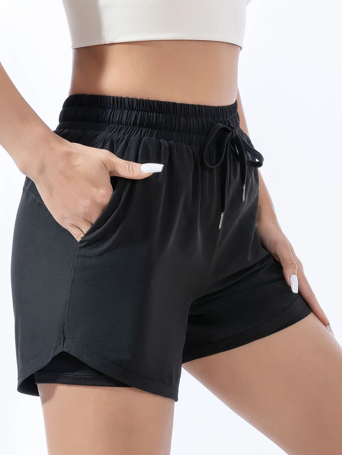 Women's Quick-Dry Athletic Workout Shorts