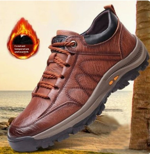 Casual Leather Outdoor Hiking Shoes