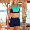 Women's High-Waist Color Block Swimwear Set