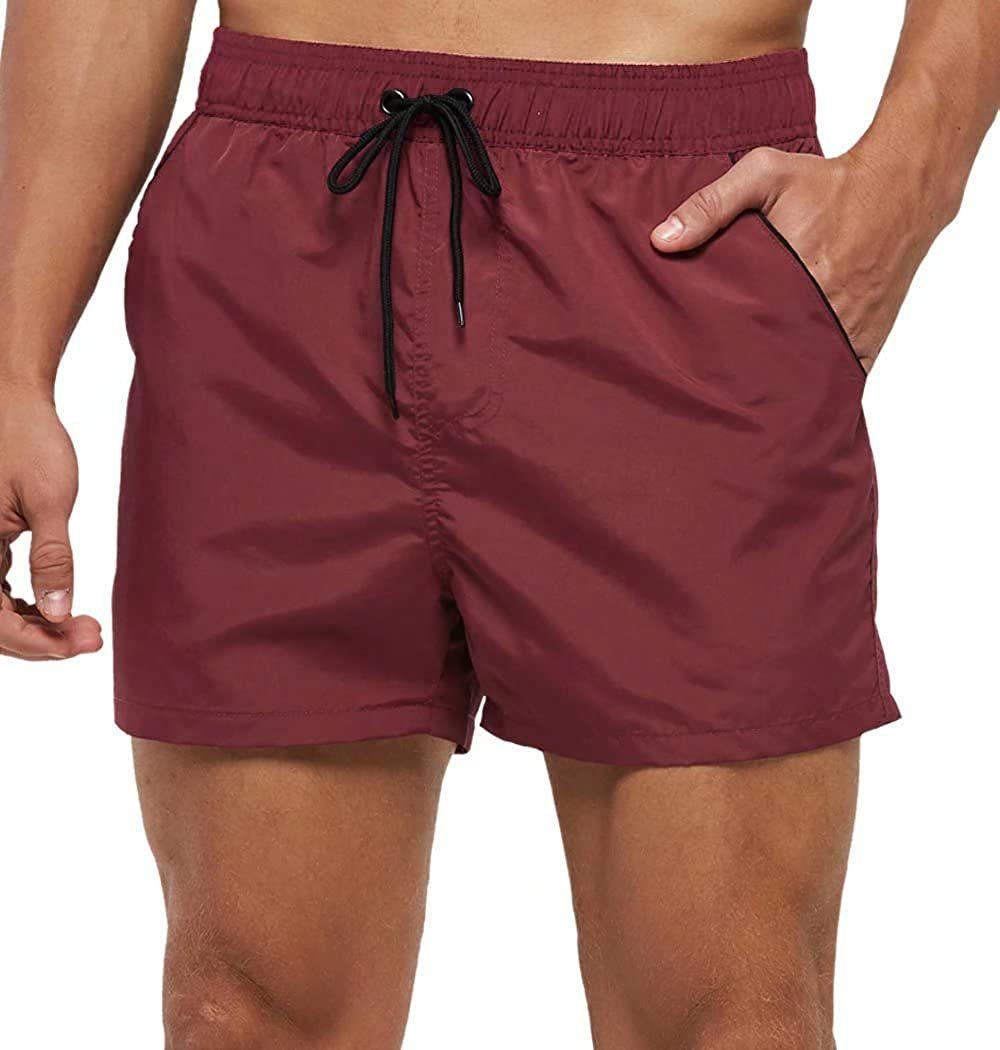 Men's Adjustable Drawstring Swim Shorts