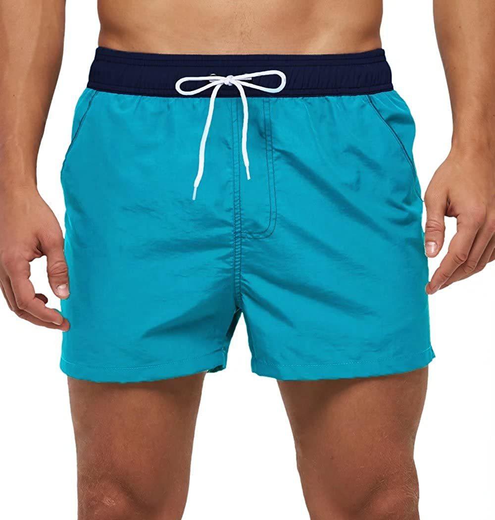 Men's Adjustable Drawstring Swim Shorts