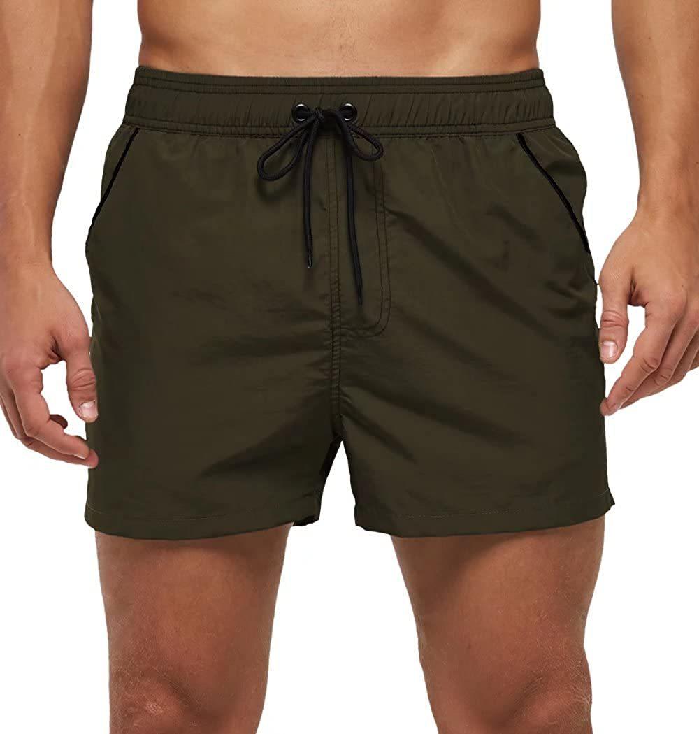 Men's Adjustable Drawstring Swim Shorts