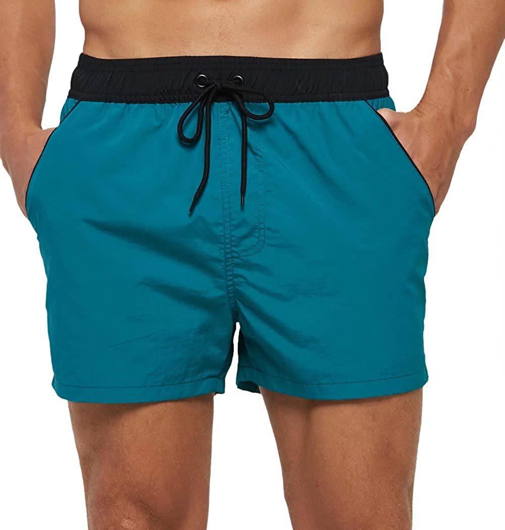 Men's Adjustable Drawstring Swim Shorts