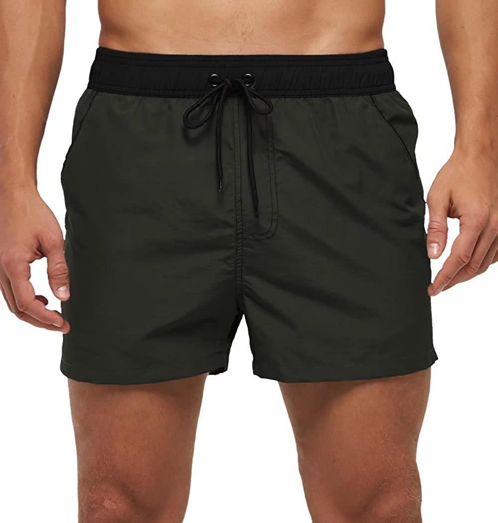 Men's Adjustable Drawstring Swim Shorts
