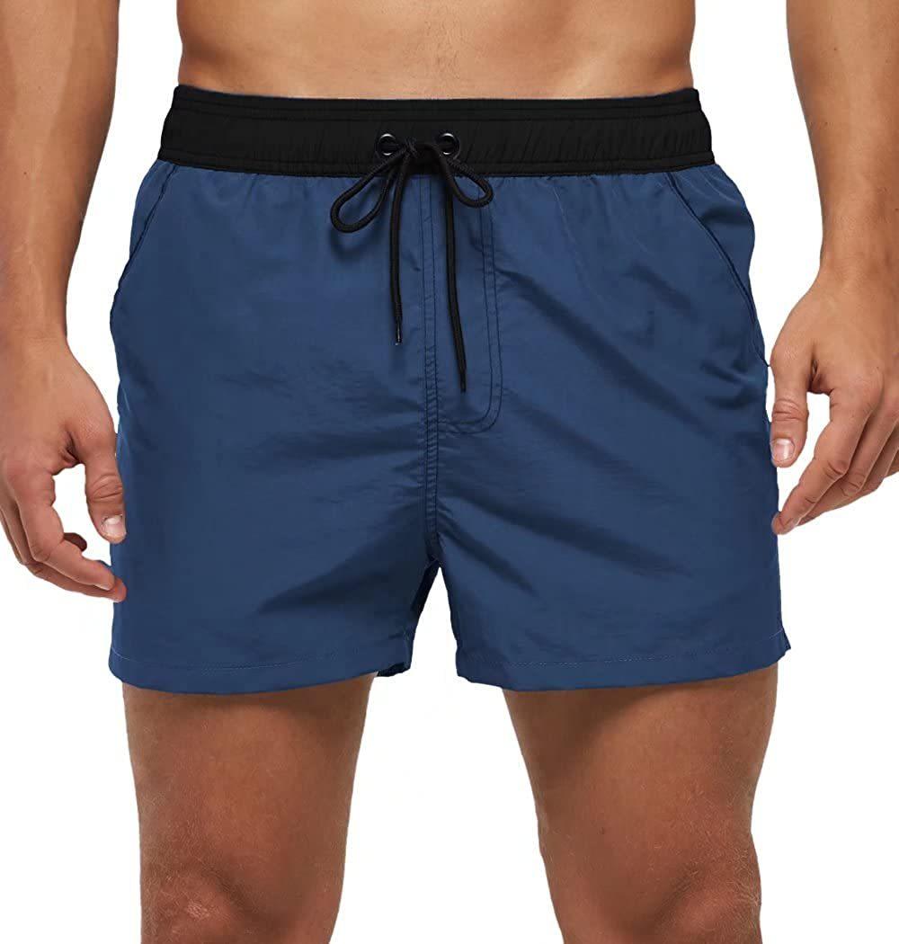 Men's Adjustable Drawstring Swim Shorts