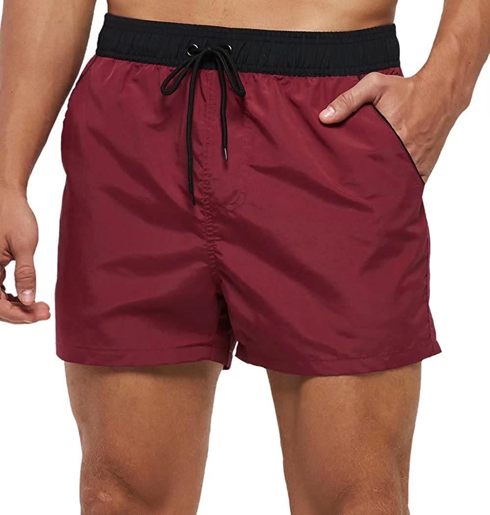 Men's Adjustable Drawstring Swim Shorts