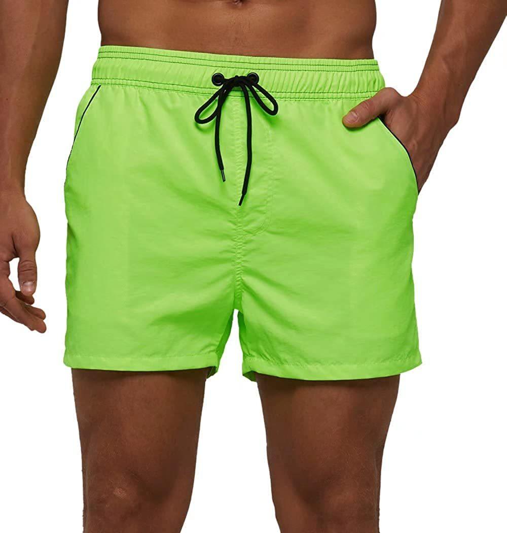 Men's Adjustable Drawstring Swim Shorts