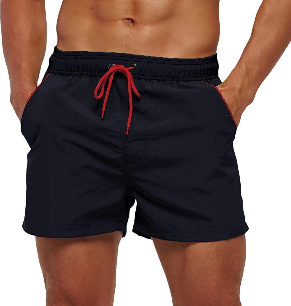 Men's Adjustable Drawstring Swim Shorts