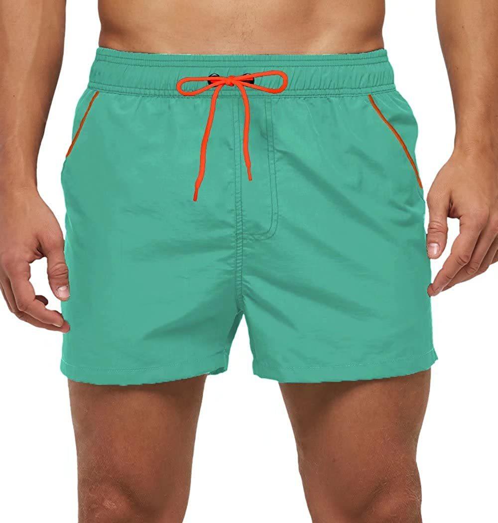 Men's Adjustable Drawstring Swim Shorts