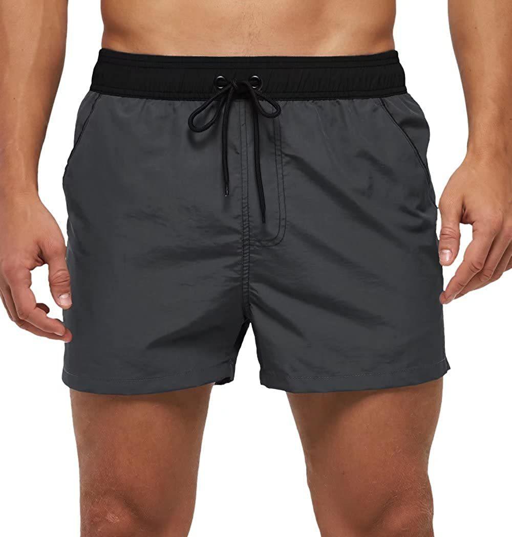 Men's Adjustable Drawstring Swim Shorts