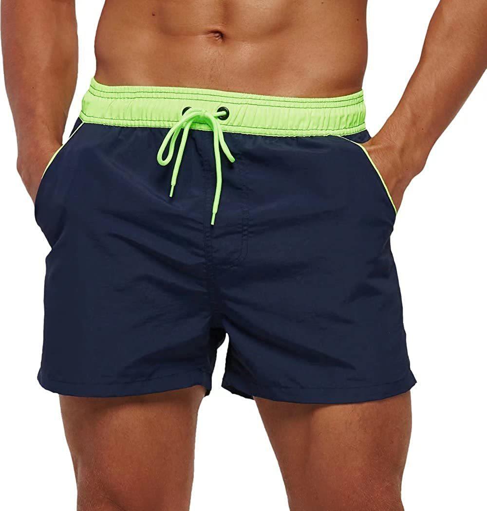 Men's Adjustable Drawstring Swim Shorts