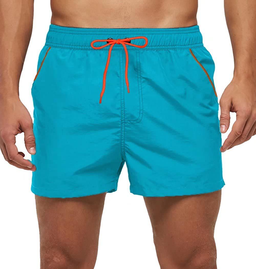 Men's Adjustable Drawstring Swim Shorts