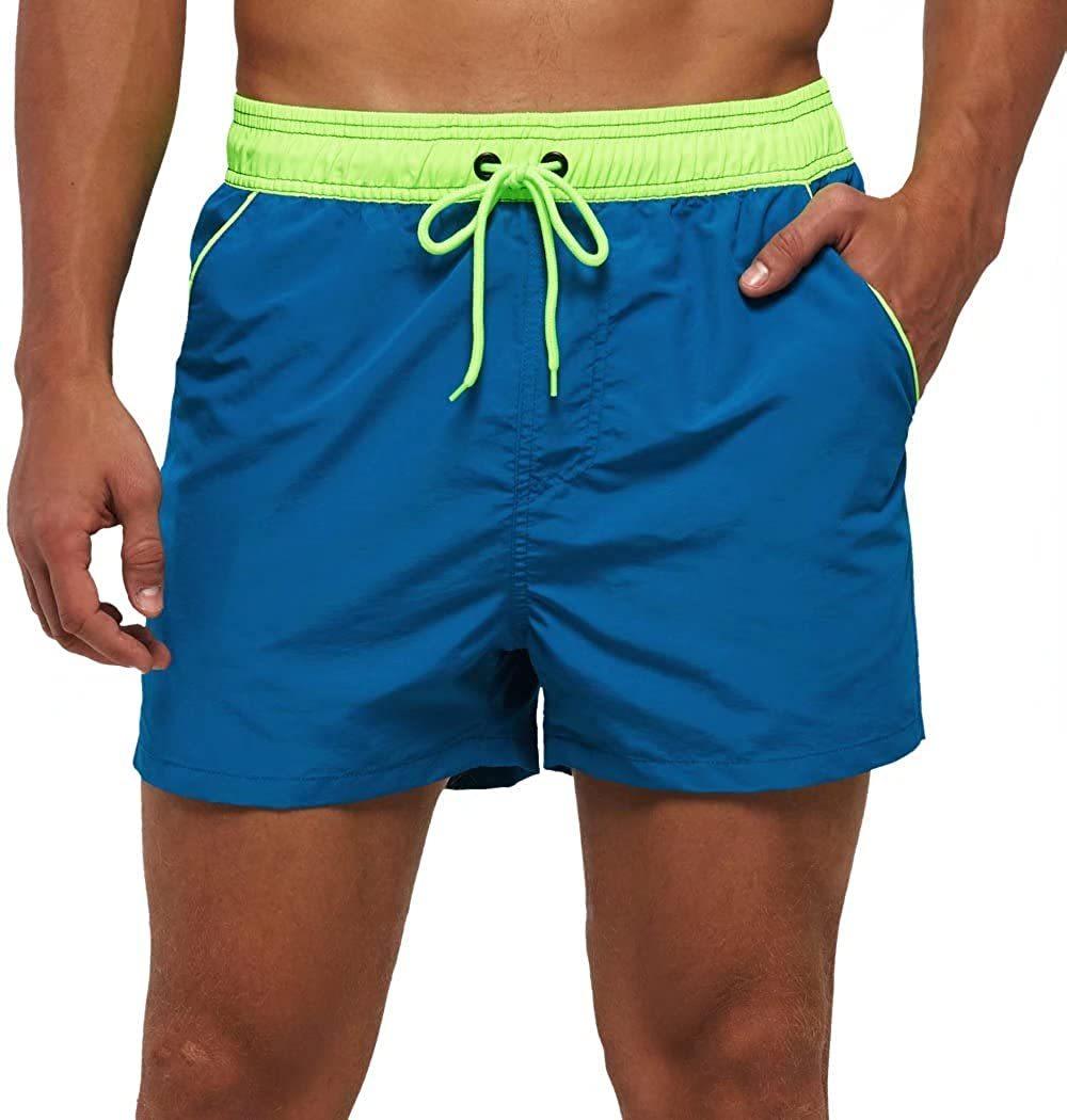 Men's Adjustable Drawstring Swim Shorts